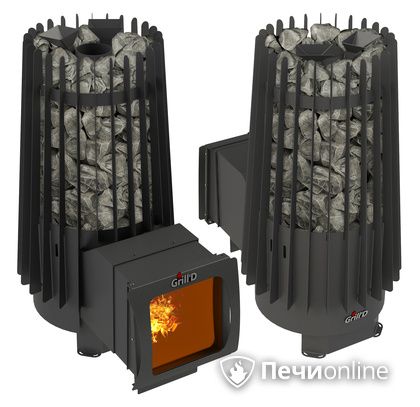 Дровяная печь-каменка GrillD Cometa Vega 180 window long Max в Качканаре