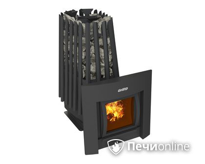 Дровяная печь-каменка GrillD Cometa Vega 350 window Max в Качканаре