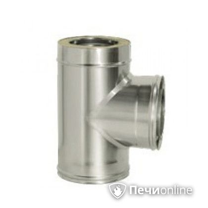 Дымоход Дымок Тройник 90° с изоляцией 0,8 мм. ТRFR90 150/230 в Качканаре