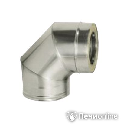 Дымоход Дымок Колено 90° с изоляцией 0,8 мм. OТFR90 150/230 в Качканаре