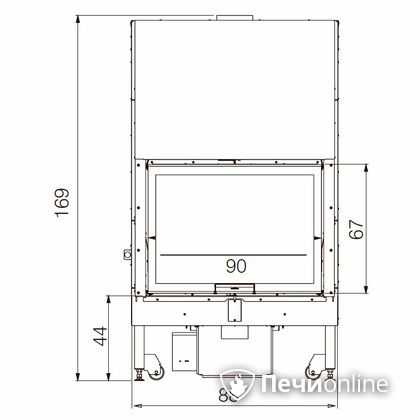 Каминная топка Edilkamin BLOKK 70 V bianco в Качканаре