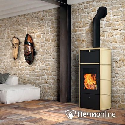 Печь-камин Edilkamin Flamma 24 kw V.C. Pergamena с Т/О в Качканаре