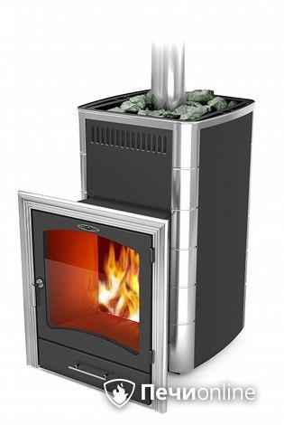 Дровяная банная печь TMF Калина II Inox БСЭ ТО антрацит НВ ПРН в Качканаре