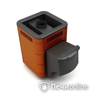 Дровяная банная печь TMF Оса Carbon терракота дверь антрацит в Качканаре