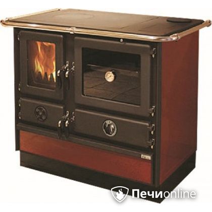 Отопительно-варочная печь MBS Thermo Magnum Red R с теплообменником и духовым шкафом в Качканаре