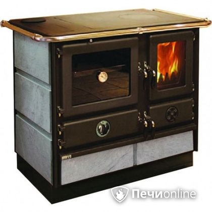 Отопительно-варочная печь MBS Thermo Magnum Stone L с теплообменником и духовым шкафом в Качканаре
